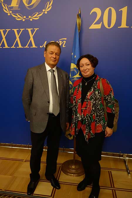 27 сентября 2019 года Президент "Содружества выпускников Аспирантуры ВШ КГБ СССР – Адъюнктуры ФСБ РФ" Кудимов Александр Викторович принял участие в работе VII-съезда "Международного Союза Юристов". — фотография 2